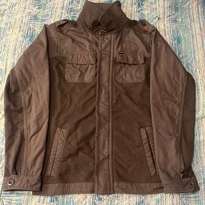 Military Green Hurley Mens Jacket. Size Small.